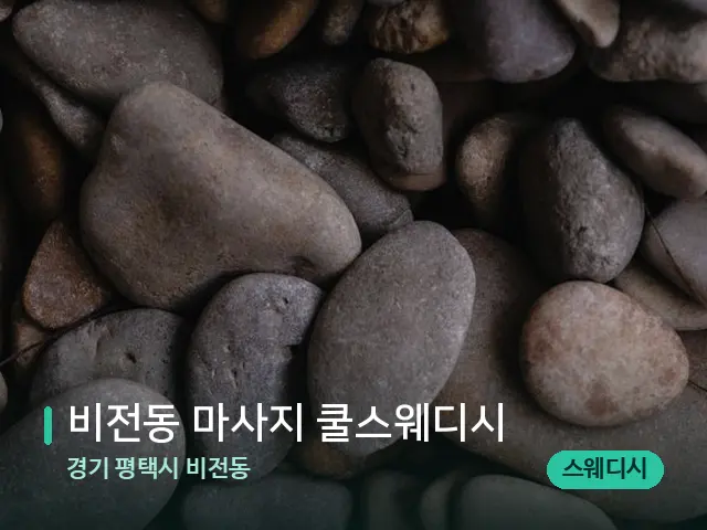 경기 평택시 비전동 비전동 마사지 쿨스웨디시 — 핫스톤을 올린 관리 장면