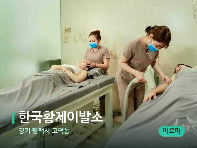 경기 평택시 고덕동 한국황제이발소 — 스파 마사지 베드