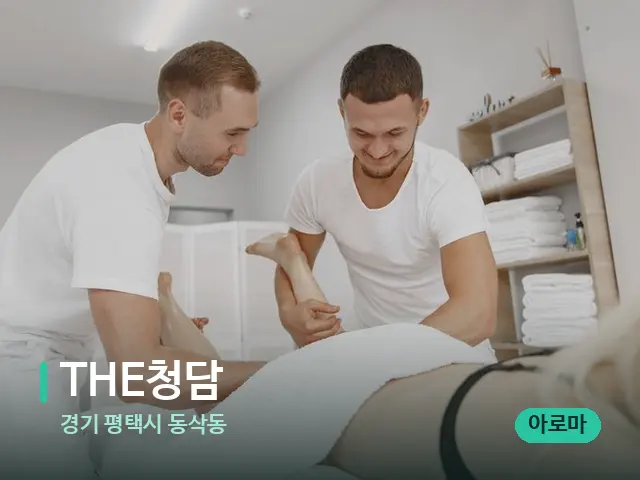 경기 평택시 동삭동 THE청담 — 마사지 관리를 받는 장면