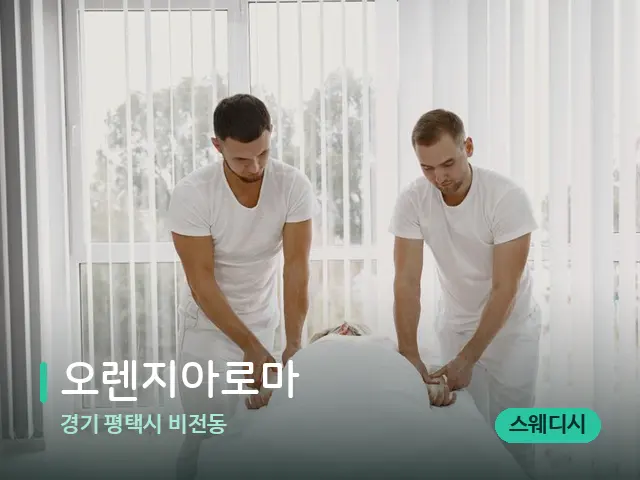 경기 평택시 비전동 오렌지아로마 — 마사지 관리를 받는 장면