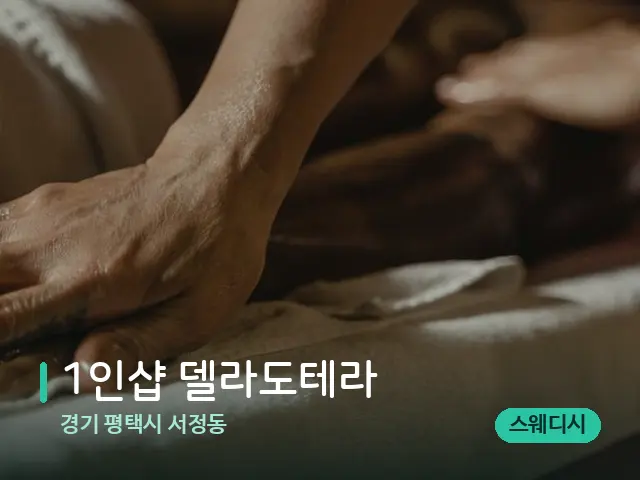 경기 평택시 서정동 1인샵 델라도테라 — 마사지 관리를 받는 장면